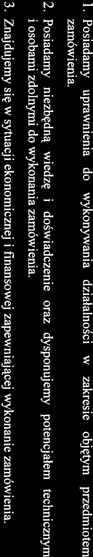 Załącznik nr 4 WYKONAWCA (pieczęć) W związku z postępowaniem nr IU/3771y-18/UZ/PRZ/DOS/K12011 prowadzonym w trybie przetargu na dostawę odbiorników radiowych EK - 896 z anteną typu HA1O4/512HF.
