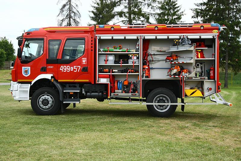 pojazdu strażackiego wykonanej z paneli aluminiowych Projekt jest realizowany przez dwie jednostki naukowe oraz dwa przedsiębiorstwa.