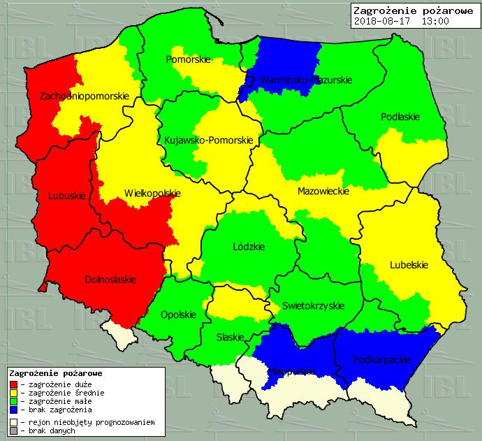 lasów Ostrzeżenia