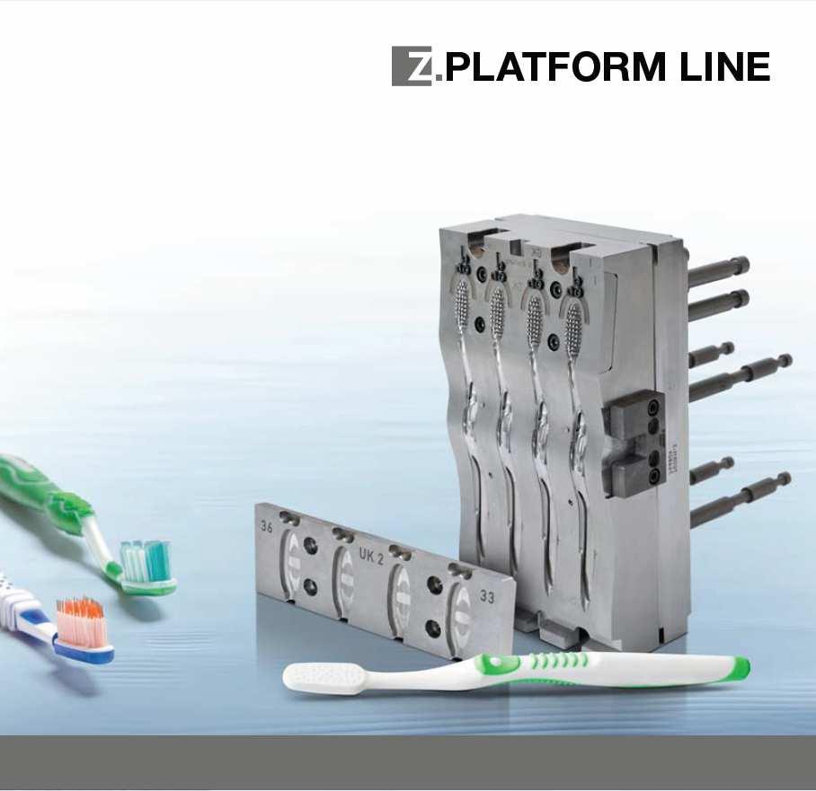 Jedna forma do wszystkich modeli szczoteczek do zębów System narzędzi modułowych z wymieniamlnymi częściami form Do każdego