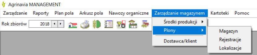 Ogólne informacje Moduł magazynu plonów jest rozszerzeniem modułu magazynu.