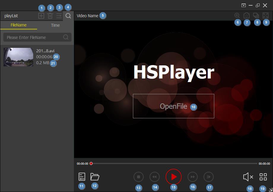 Program HSPlayer Program instaluje się automatycznie przy instalacji ivms320.
