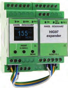 HIG9x PODSTAWOWY TYP, KOMUNIKACJA PRZEZ INTERFEJS RS485 LUB ETHERNET Typy ISOLGUARD HIG9x, są przeznaczone do monitorowania stanu izolacji jednofazowych i trójfazowych izolowanych układów IT.