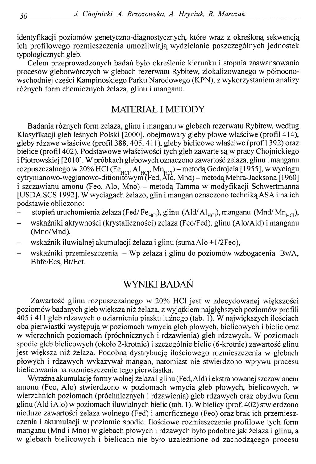 M J. Chojnicki, A. Brzozowska. A. Hryciuk, R.