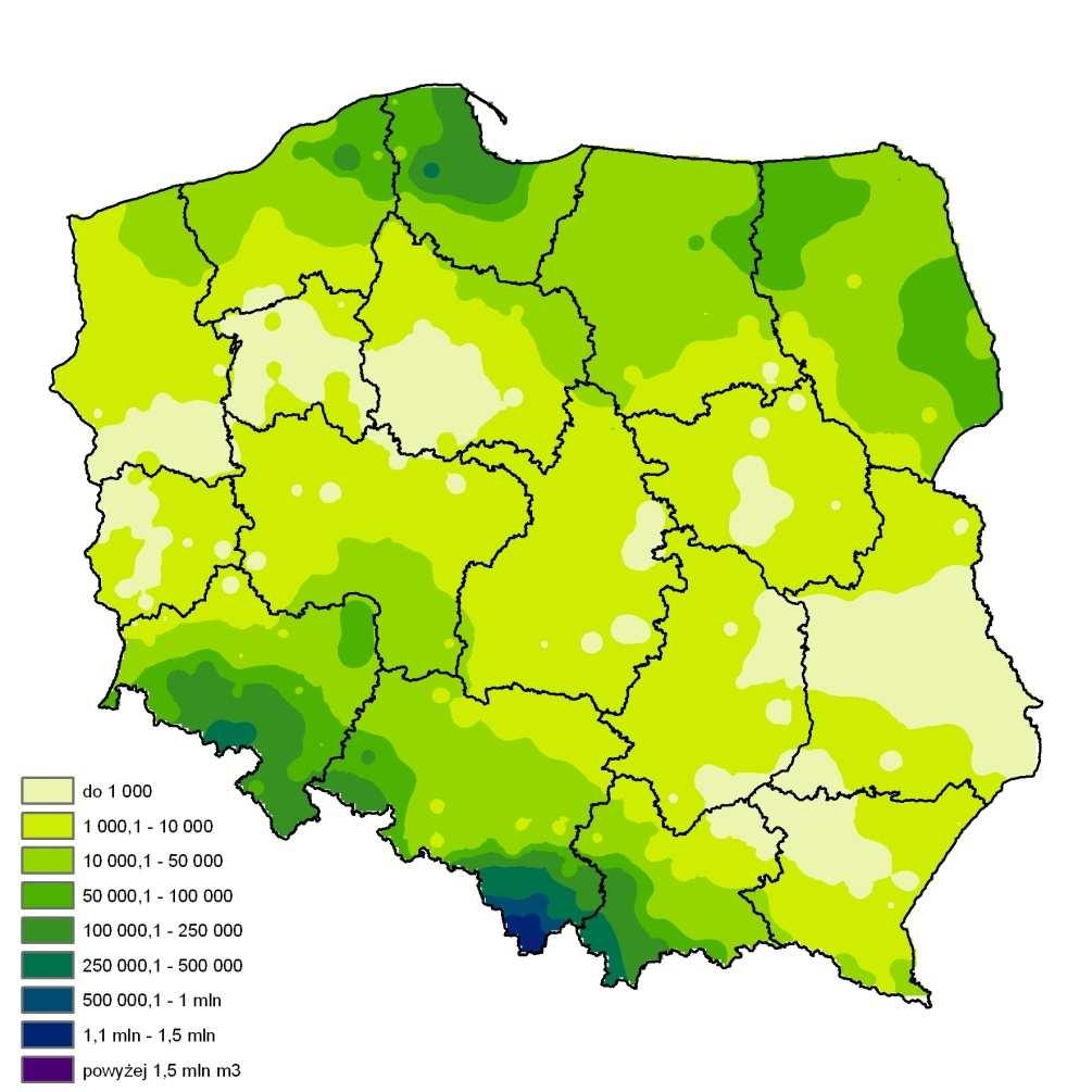 Świerk Sumaryczna miąŝszość złomów i wywrotów świerkowych usuniętych z drzewostanów uszkodzonych przez czynniki abiotyczne w latach 2004-2010