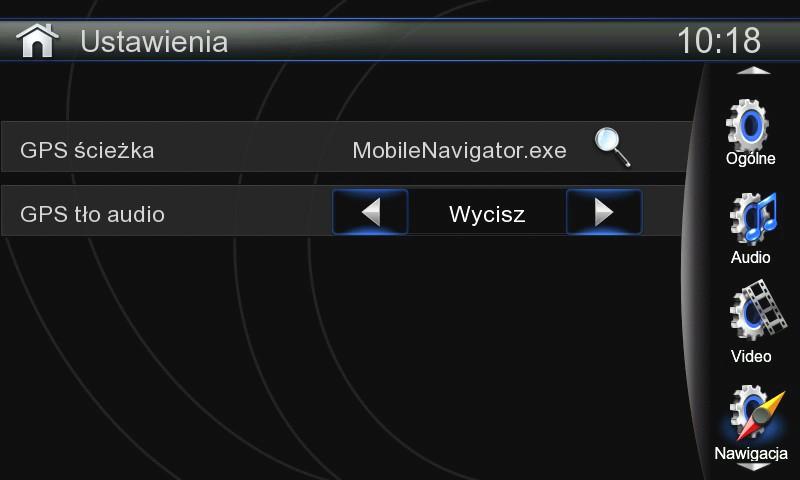 Ustawienia - Video Kliknij ikonę Video, w nowym menu (rys 13) ustaw jasność podświetlenia ekranu dzienną i nocną.