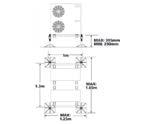 SYSTEMY MOCOWAŃ SYSTEMY MOCOWAŃ MOCOWANIE KLIMATYZATORA SKŁADANE 420 MM Z POPRZECZKĄ 800 MM /MS230/ Długość ramienia A [mm] - 400 Długość ramienia B [mm] - 450 Długość poprzeczki [mm] - 800 Max