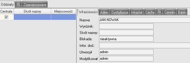 Strona 2 z 9 2. Retail Dystrybucja 2.1. Prace rozwojowe Dodano informacje o tym kto dodawał/modyfikował klienta.