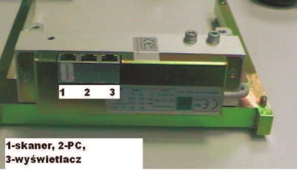 INSTRUKCJA OBSŁUGI URZĄDZEŃ D-POS 2. ZŁĄCZA NA WADZE: 1. DO SKANERA, 2-PC, 3-WYŚWIETLACZ WAGI 4 DODATEK: KLAWIATURA I CHARAKTERYSTYKA TECHNICZNA 4.1 KLAWIATURA 4.