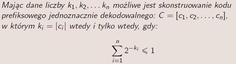 Definicja Może istnieć wiele takich kodów