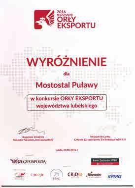 Marszałek Województwa Lubelskiego. Mostostal Puławy S.A.