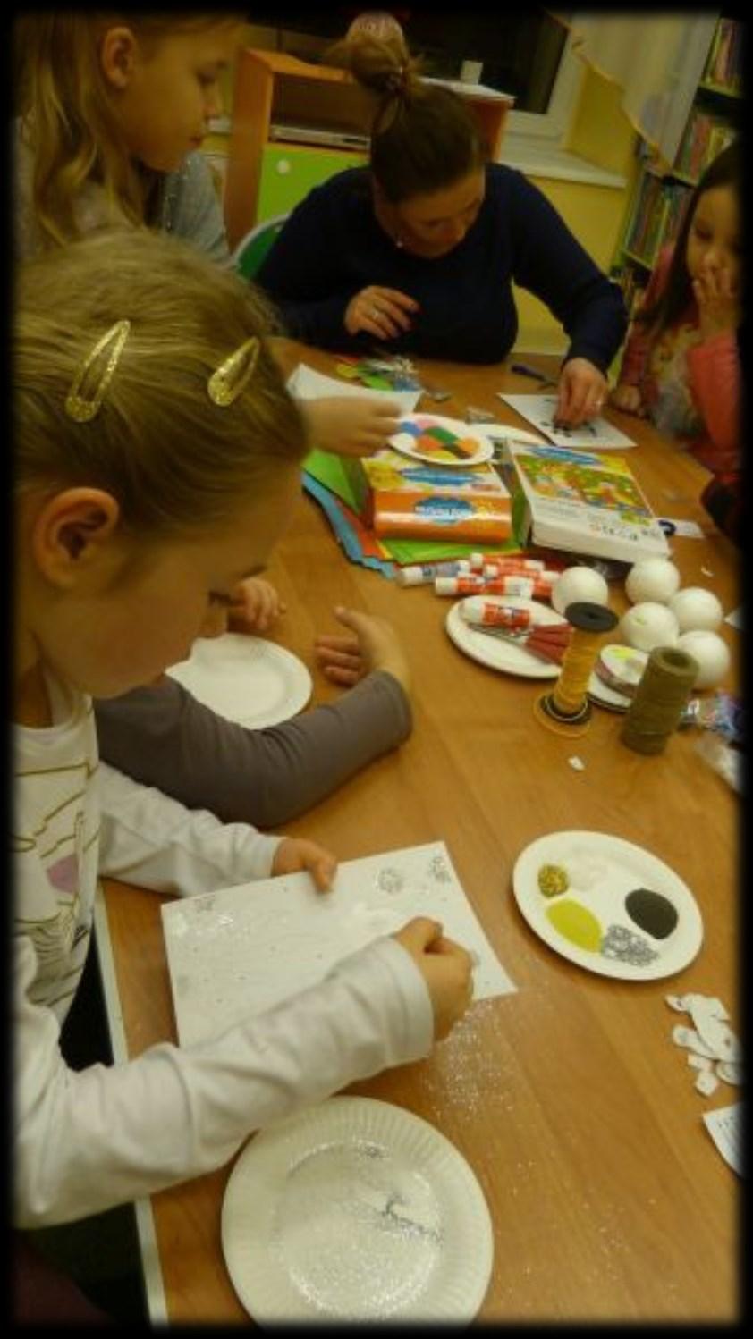 Zajęcia z dziećmi w Bibliotece GOKiS Dnia 15 grudnia odbyły