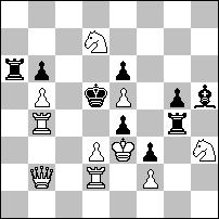 Jarosław BRZOZOWICZ s#3 (9+11) s#4 (11+11) s#3 (10+9) I nagroda nr 1067 Waldemar TURA Ciekawa realizacja idei samozamykania linii trzech białych figur gońca i obu wież na prostej f.