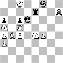 Se6+ He6 3.We4+ H:e4# 1...Sh6~ 2.Sf5+ g:f5 3.We4+ f:e4# 1...Sf2 2.Hc5+ b:c5 3.We4+ S:e4#.