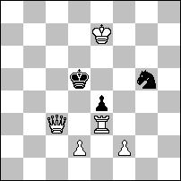 Meredith. 1.We8? tempo 1...G~ 2.Wf8# 1...Gf7 2.Ge5# 1...Kf7 2.Wf8# 1...Gg8! 1.Sb6! tempo 1...G~[f5-h3] 2.S:d5# 1...Gf7,g8 2.S:d7#.