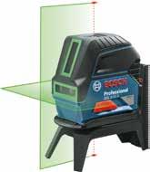 Lasery Bosch wykorzystują zielone diody laserowe, które mają do czterech razy lepszą widoczność dla ludzkiego oka niż diody czerwone.