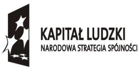 PROJEKT KONKURSOWY pn. DOJRZAŁY PRACOWNIK WSPÓŁFINANSOWANY ZE ŚRODKÓW UNII EUROPEJSKIEJ W RAMACH EUROPEJSKIEGO FUNDUSZU SPOŁECZNEGO REGULAMIN PRACY KOMISJI DS.