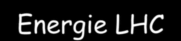 Energie LHC 2009: 900 GeV, niewiele danych 2010: 2.