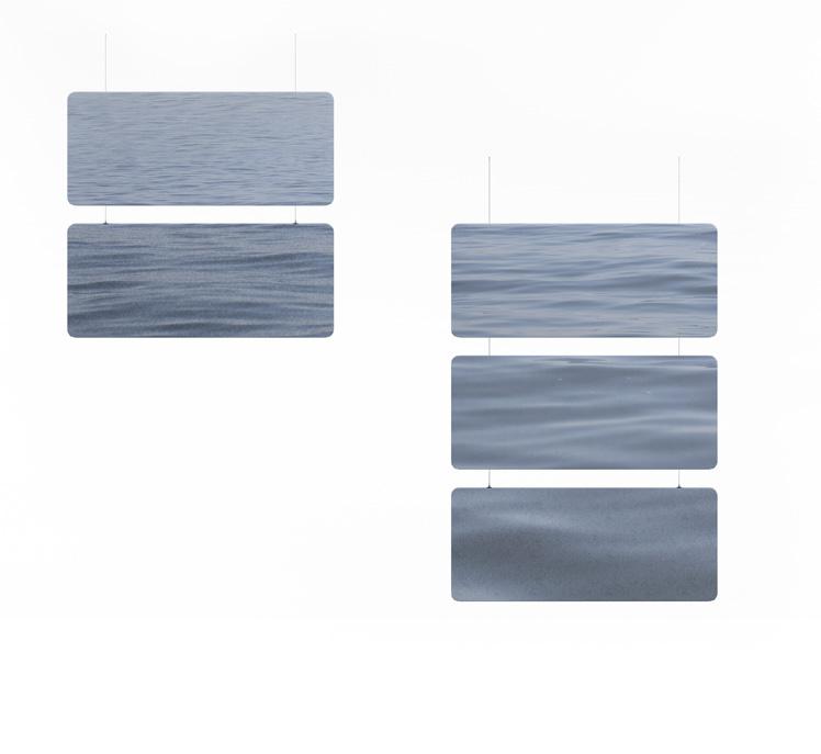 A line of products with acoustic properties confirmed by tests carried out in certified institutions.