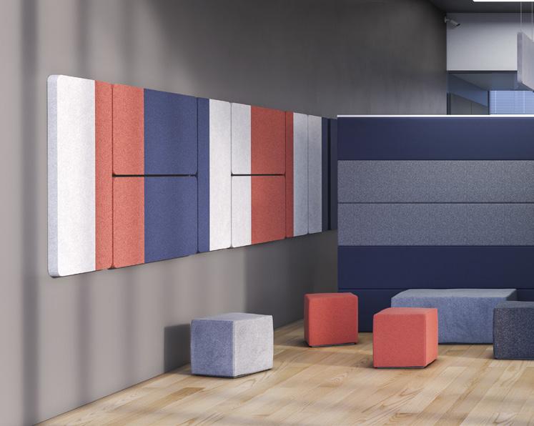 Sileo wall panels Panele ścienne Sileo The use of sound-absorbing wall panels not only helps reduce the echo effect in a particular room, but also allows for creating a unique and cosy place that
