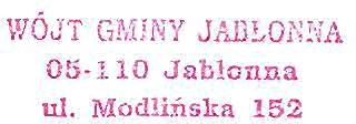 WÓJT GMINY JAll!..ONNA 05-110 Jabłonna ul. Mod!ińska 152 Zarządzenie nr 32/2017 Wójta Gminy Jabłonna z dnia 01 marca 2017 r.