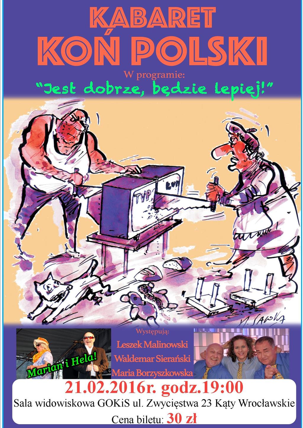 W tym numerze: Kabaret Koń Polski 1 Wieczór w Filharmonii 2 Ferie Zimowe 3 Koncert Teresy Werner 4 Twórcze spotkanie z książką 4 Ogłoszenia PZERiI 5 Wielka Orkiestra Świątecznej Pomocy 6 Jasełka