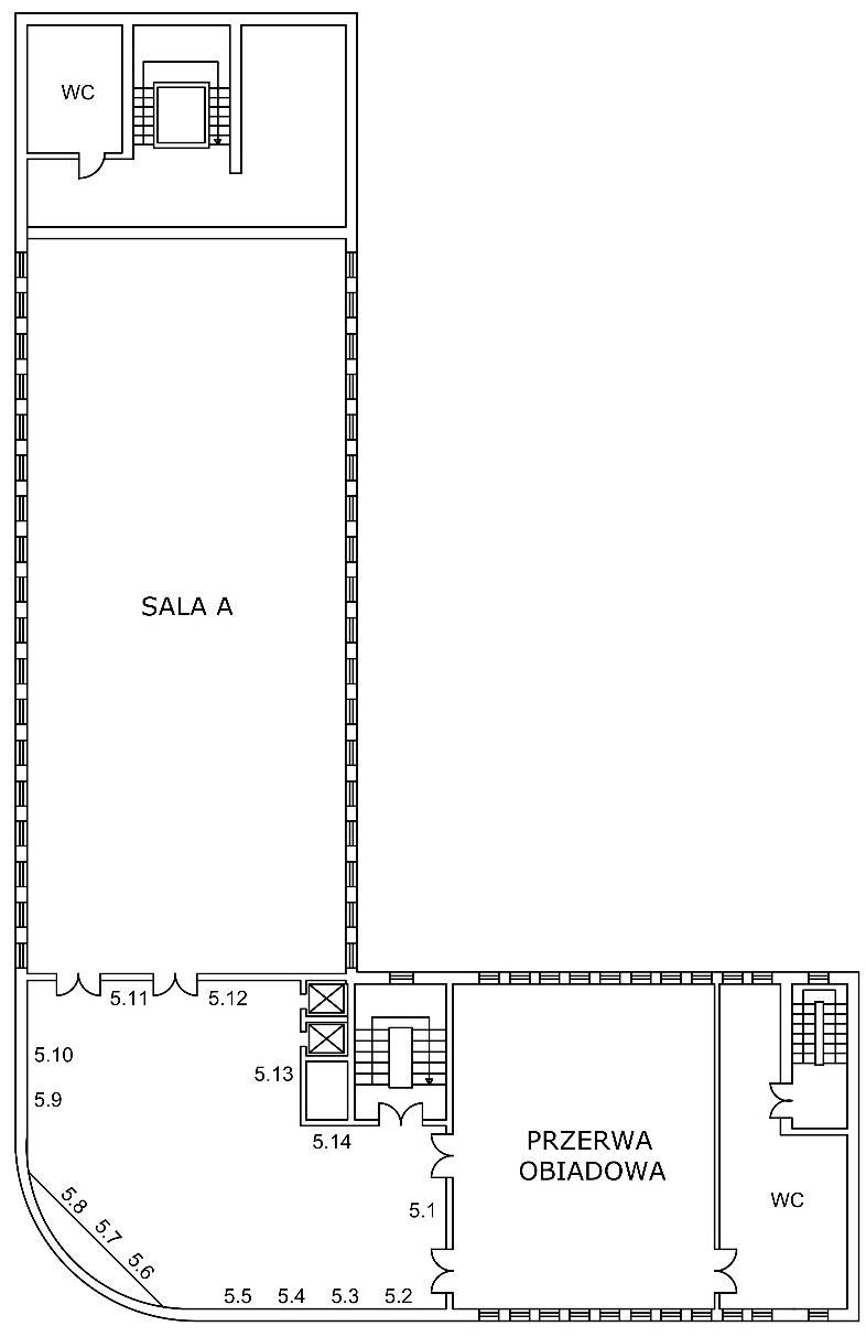 8 PLAN PIĘTER V PIĘTRO 5.1 5.2 5.3 5.4 5.