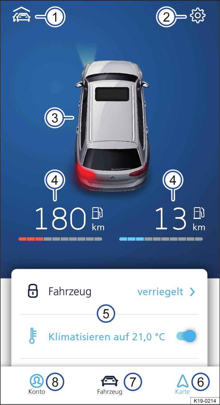 We Connect i wybrać odpowiedni samochód (opcjonalnie kilka samochodów).