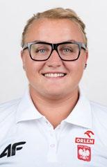 05 2017 59.23 2018 59.57 2019 62.36 (Gliwice) JOANNA FIODOROW Rzut młotem/hammer throw Urodzona/born: 4.3.1989 OŚ AZS Poznań Trener/coach: Malwina Wojtulewicz Rek. życ./pb: 75.