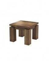 Materiał: drewno i/lub stal i/lub szkło Wymiary (+/- 20 cm): blat - 150 cm x 150 cm, wysokość 80 cm UWAGA: zaproponowane przez