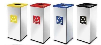 38. Kosze do segregacji śmieci Pojemność: 50l (+/- 5l) Liczba: min. 3 zestawy (plastik + papier + inne) 39.