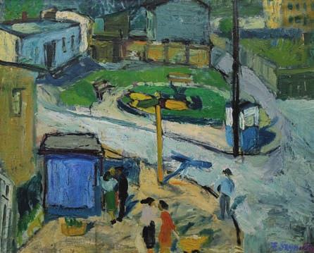15. Roman NOWOTARSKI (ur. 1932) 5 300 zł Cerkiew tempera, płyta, 42 x 50 cm, sygn. l.g.: Nowotarski R.