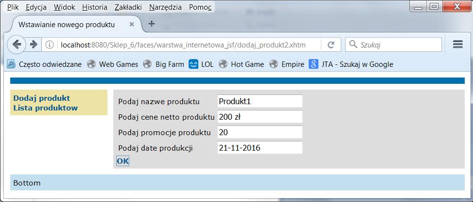 2.5 Prezentacja wyniku (cd)