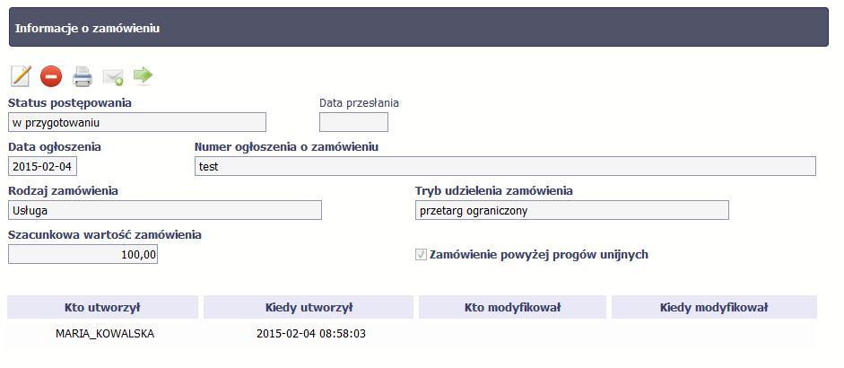 . Jeżeli informacja nie będzie zawierała błędów, SL2014 zapisze/prześle dane.