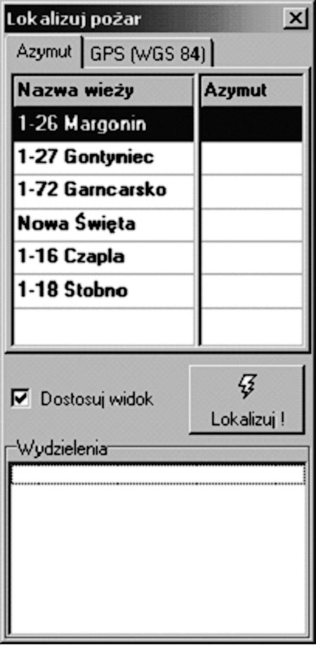 Mapan nowa przegl¹darka leœnych map numerycznych 135 okna mapy. Dla sprawdzenia mo na u yæ przycisku pokaz na mapie. Okreœlona wie a zostanie wskazana na mapie.
