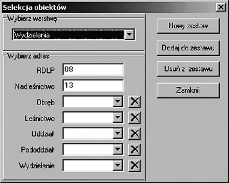 Wszystkie raporty generowane przez program mo na podzieliæ na trzy grupy: m selekcja, m informacje opisowe, m mapy tematyczne.