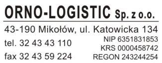DEKLARACJA ZGODNOŚCI Nr 32/2014 ORNO-LOGISTIC Sp. z o.o. ul.