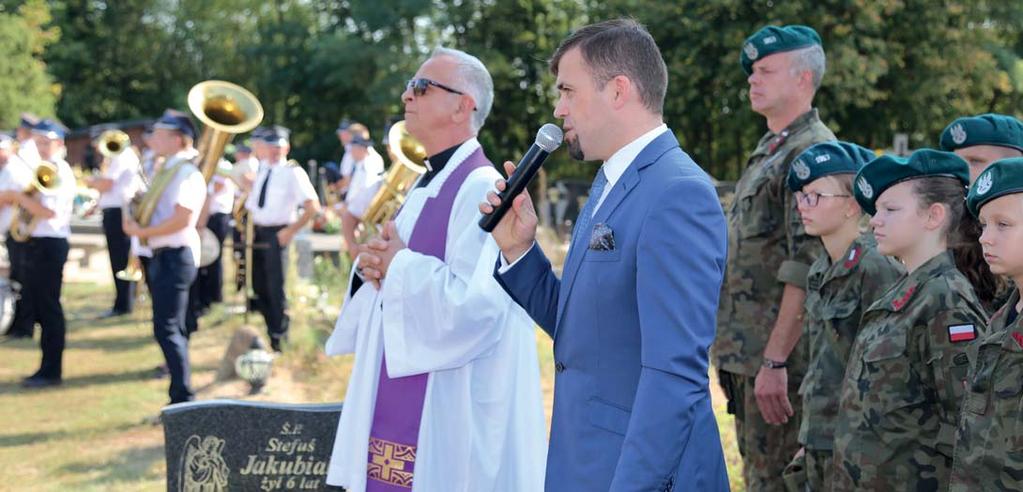 wieńce podczas