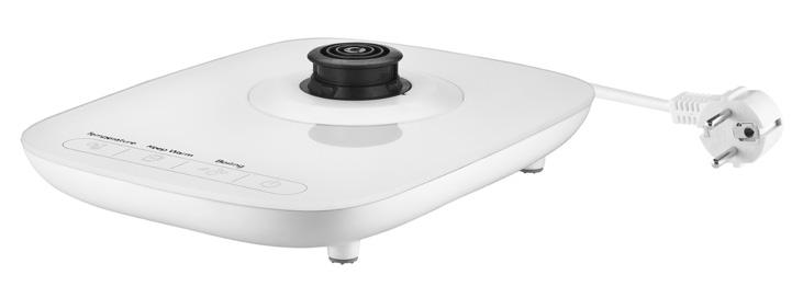 maximum level. Water will boil in approximately 5 minutes, and the kettle will switch off automatically. Use: Place the base on a solid and level surface.