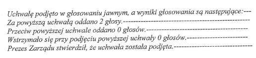 Treść uchwały nr 03/01/2014 Zarządu