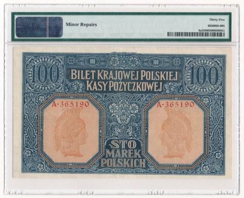 Miłczak 1a /+2 82. 1 marka 1916 Jenerał -A- PMG 64 Narożniki delikatnie przyczernione.