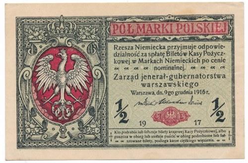 Banknot po konserwacji, choć suchy stempel nadal czytelny, wypukły. Podpis Głuszyński.