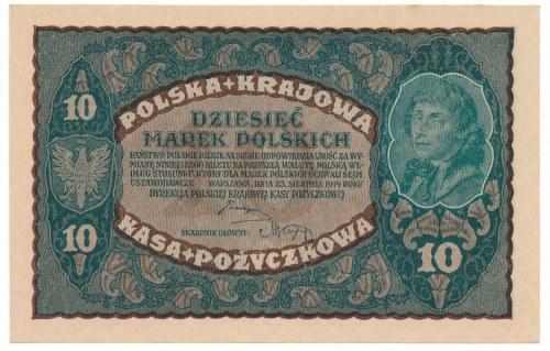 103. 10 marek 1919 II Serja DA Emisyjny stan zachowania.