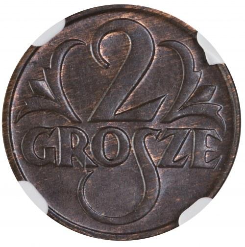 2 grosze 1925 NGC MS63 BN Menniczy