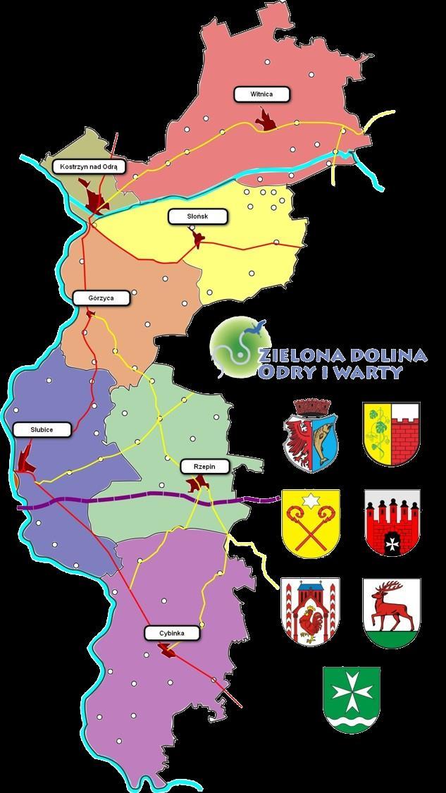 Zielona Dolina Odry i Warty Unia Europejska Program Rozwoju Obszarów Wiejskich Ministerstwo Rolnictwa i Rozwoju Wsi Samorząd Województwa