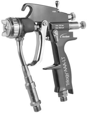 Ręczny hydrodynamiczny pistolet natryskowy Trilogy LT wspomagany powietrzem