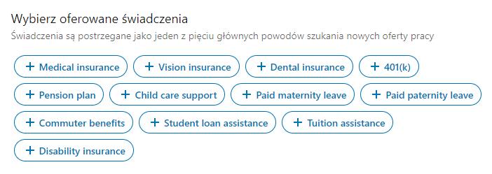 10. Pytania sprawdzające Gdy opublikujesz ofertę pracy ręcznie, możesz dodać pytania sprawdzające.