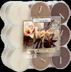 Small scented candles in an elegant polycarbonate