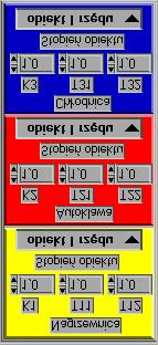 Rys. Błąd! W dokumencie nie ma tekstu o podanym stylu.-3 Panel wyboru parametrów obiektu. 1. Parametry modelu nagrzewnicy. 2.