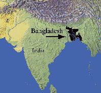 zalanie znacznej części Bangladeszu Adapted